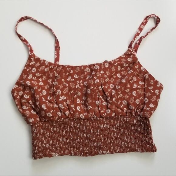 Women’s  Boho Crop Tank Top Brown size Medium - Picture 4 of 6